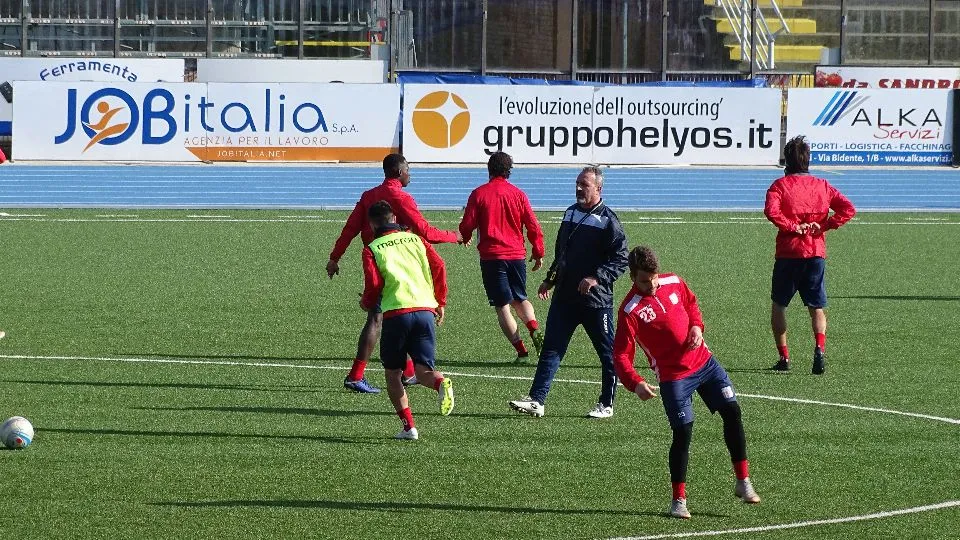 Un momento dell’allenamento