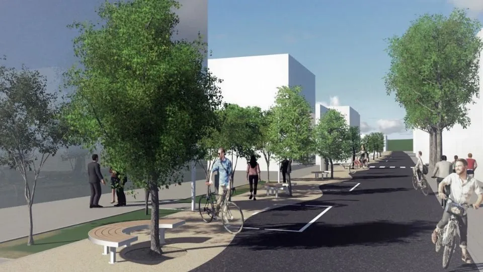 un rendering del futuro viale tasso