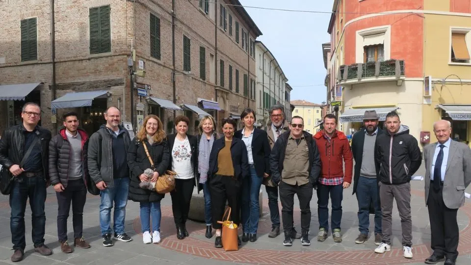 foto di gruppo per il progetto Santarcangelo Accogliente
