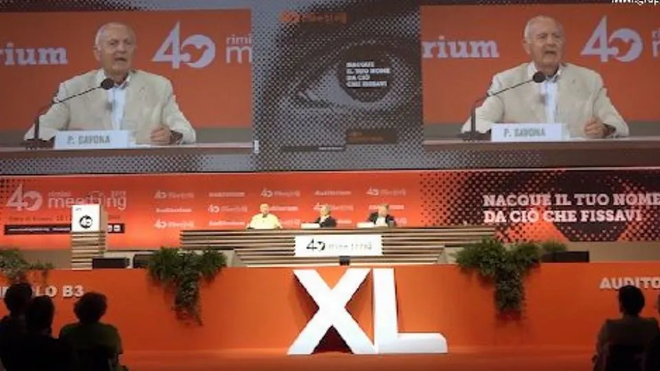 Paolo Savona al Meeting