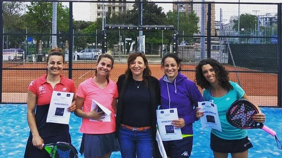 Le coppie finaliste del doppio femminile (vincitrici D’Ambrogio-Bianchini su Del Sal-Fabbri)
