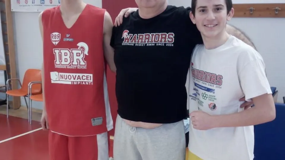 Simone Bonfè e Massimo Macaru insieme a coach Marco Miriello