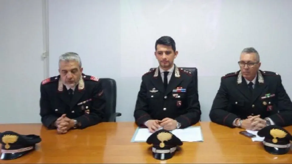 la conferenza stampa dei Carabinieri
