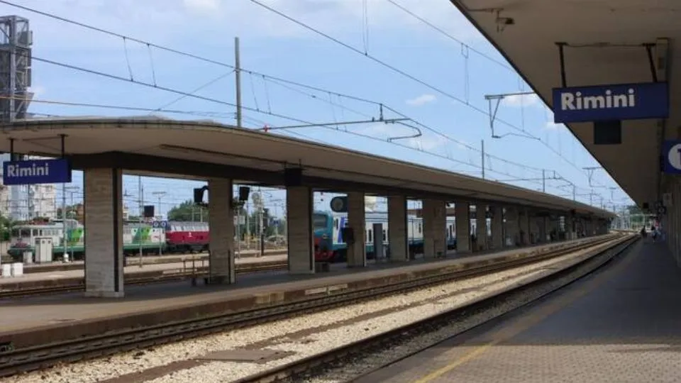 la stazione di Rimini