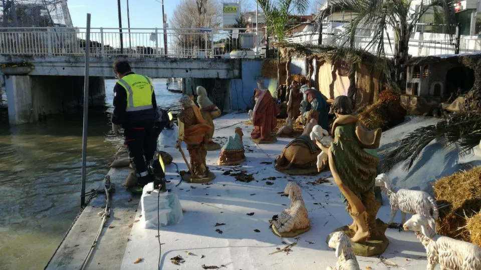 il presepe del porto canale
