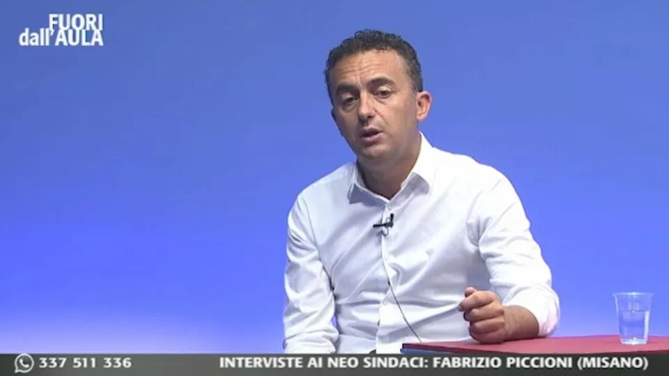 Fabrizio Piccioni negli studi di Icaro Tv