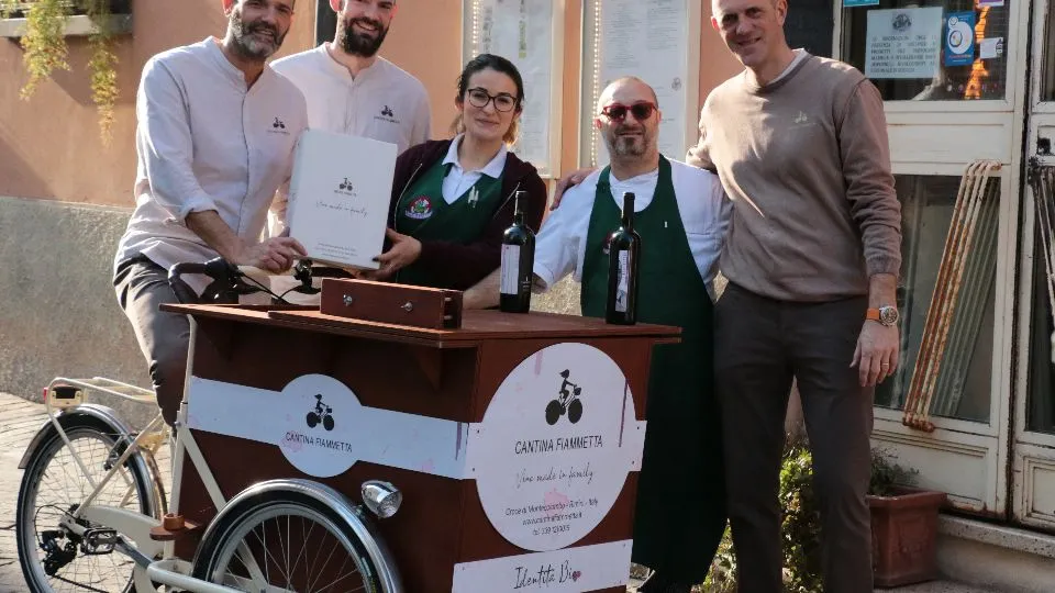 la cargo-bike usate dalla cantina