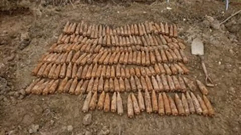 gli ordigni ritrovati
