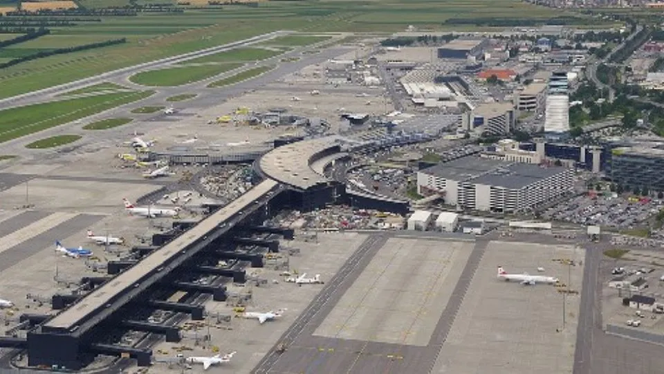 l’aeroporto di Vienna
