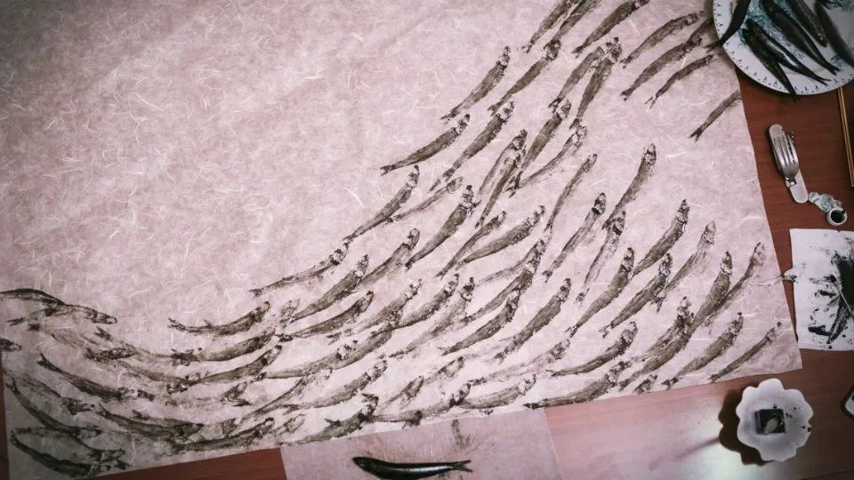 la tecnica del Gyotaku giapponese
