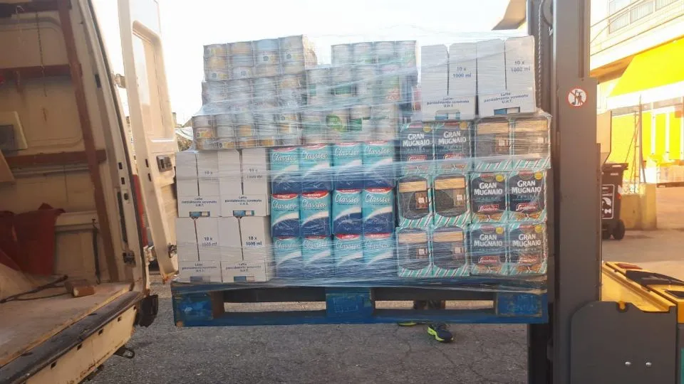 parte delle derrate alimentari

