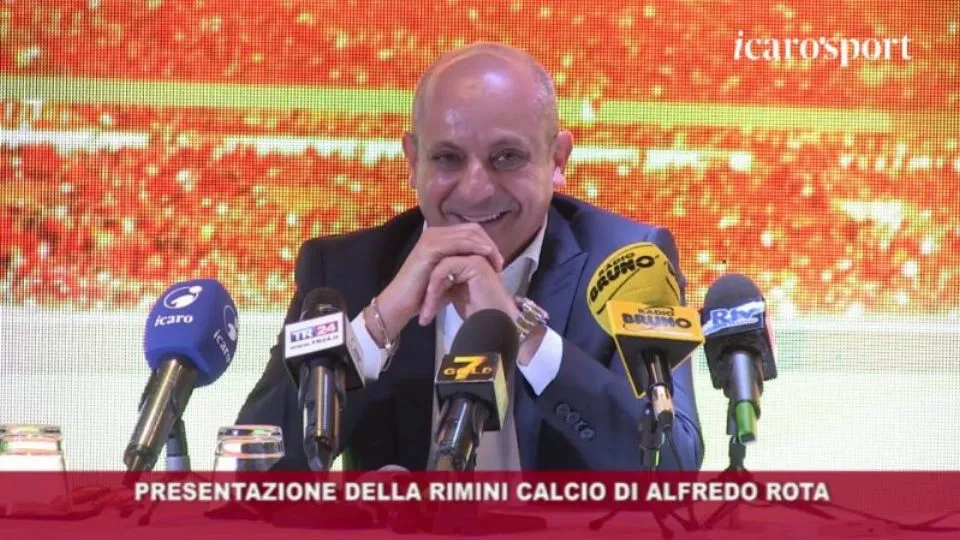Alfredo Rota il giorno della presentazione