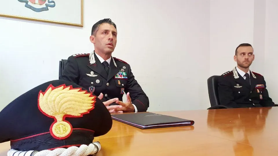 Da sinistra il colonnello La Mura e il capitano Trucchi @Migliorini