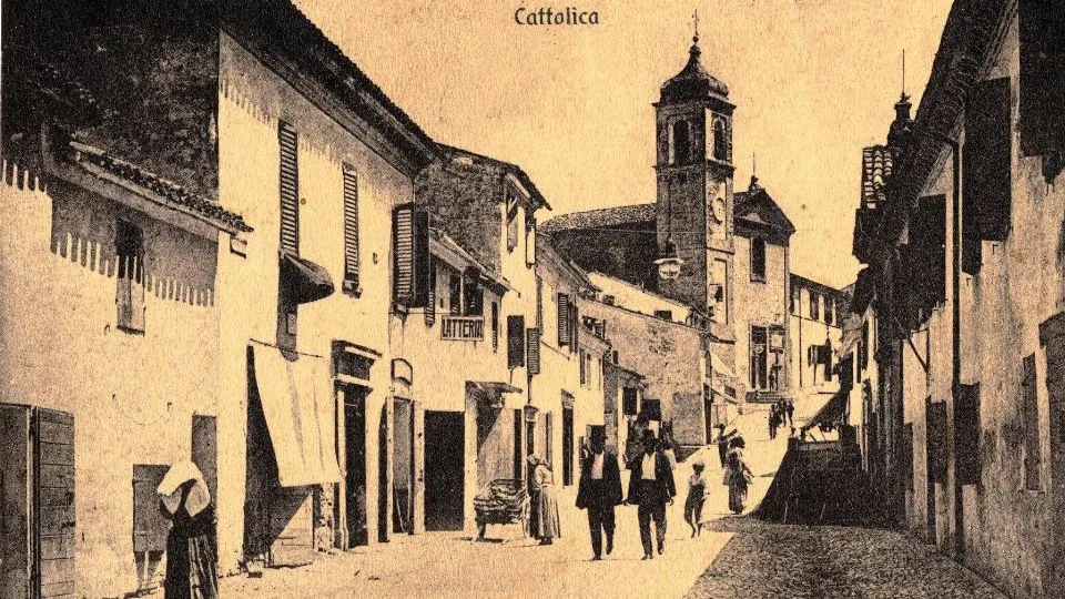 una immagine storica di Cattolica