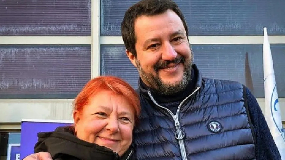 la Cipriani con Salvini
