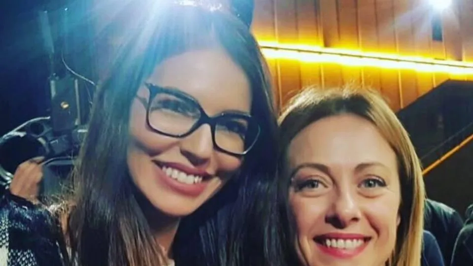Beatriz Colombo con Giorgia Meloni
