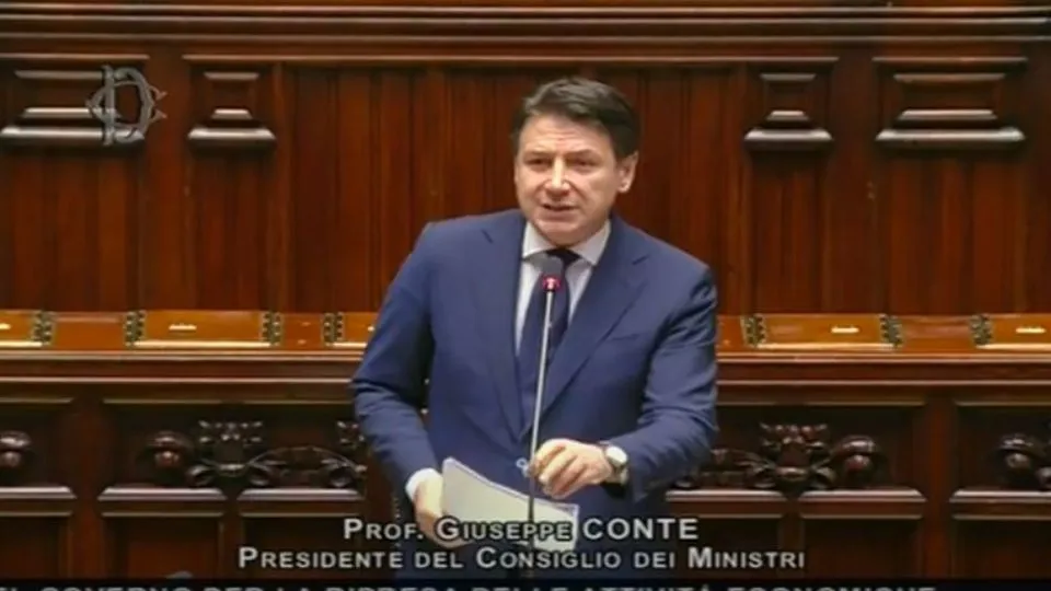 Giuseppe Conte alla Camera