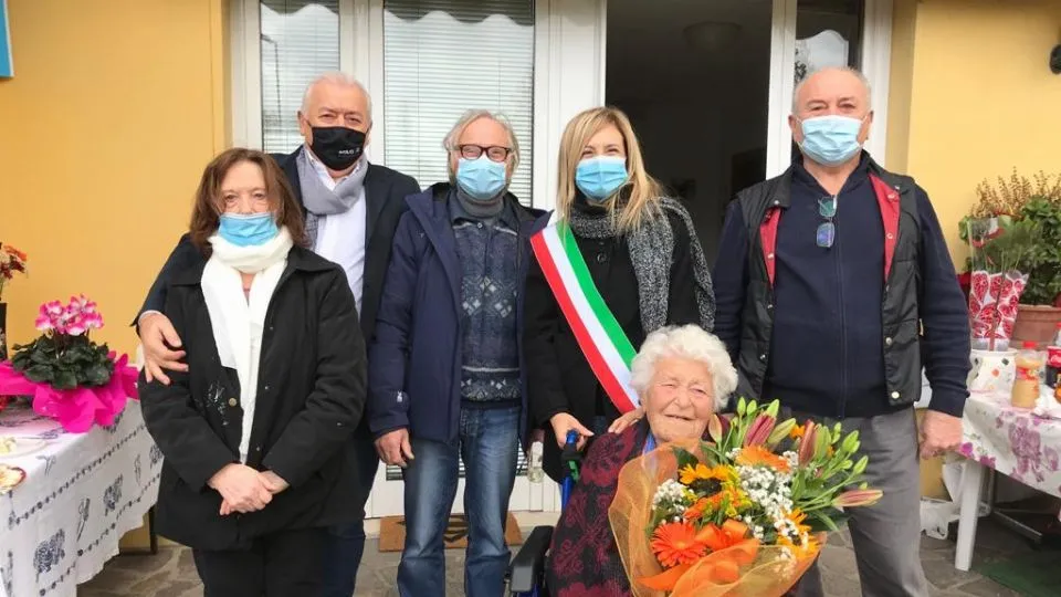 Ida nel giorno del suo centesimo compleanno
