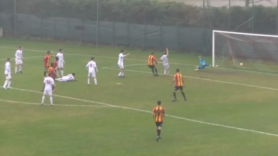 Il gol di Rizzitelli per il momentaneo 1-1
