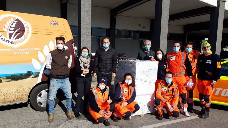 la donazione di Riccione Piadina