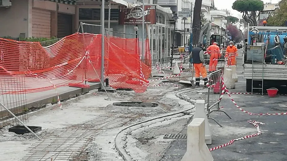 un dei cantieri attivi
