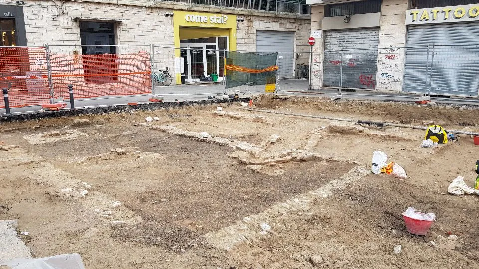 piazzetta San Martino. Lo stato alla fine di Gennaio
