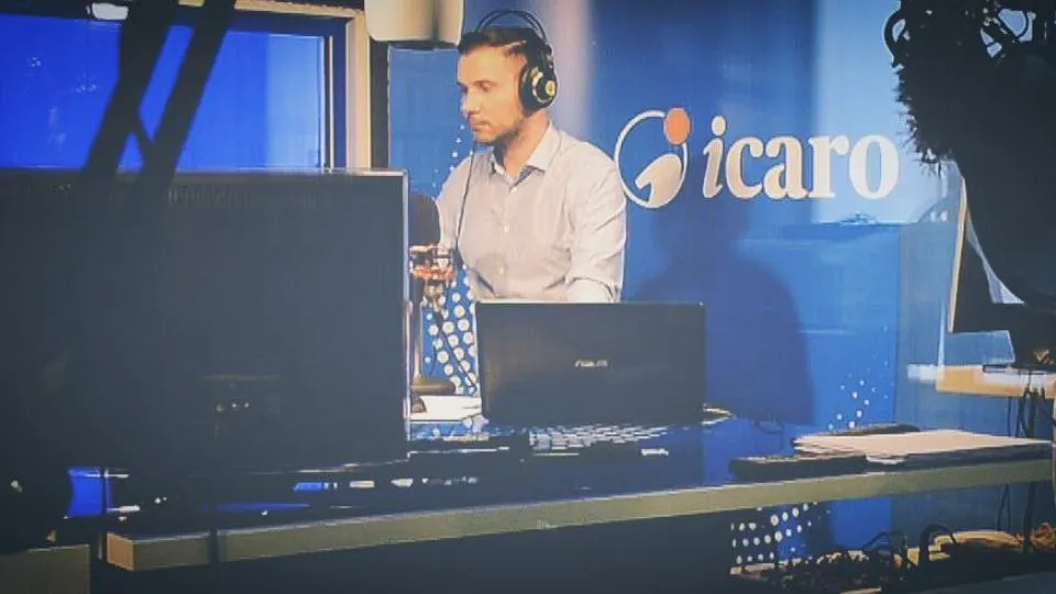 Giuseppe Colonna nello studio di 92° minuto
