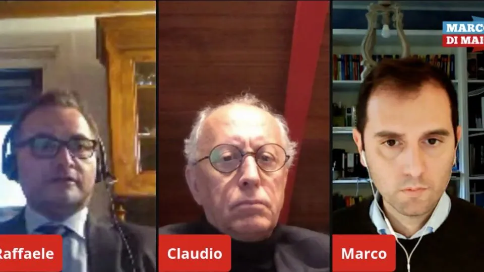 l’assessore Donini, ilk professor Vicini e l’onorevole Di Maio
