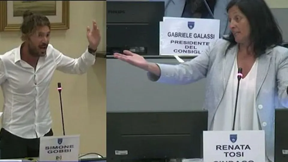Simone Gobbi del Pd e il sindaco Renata Tosi
