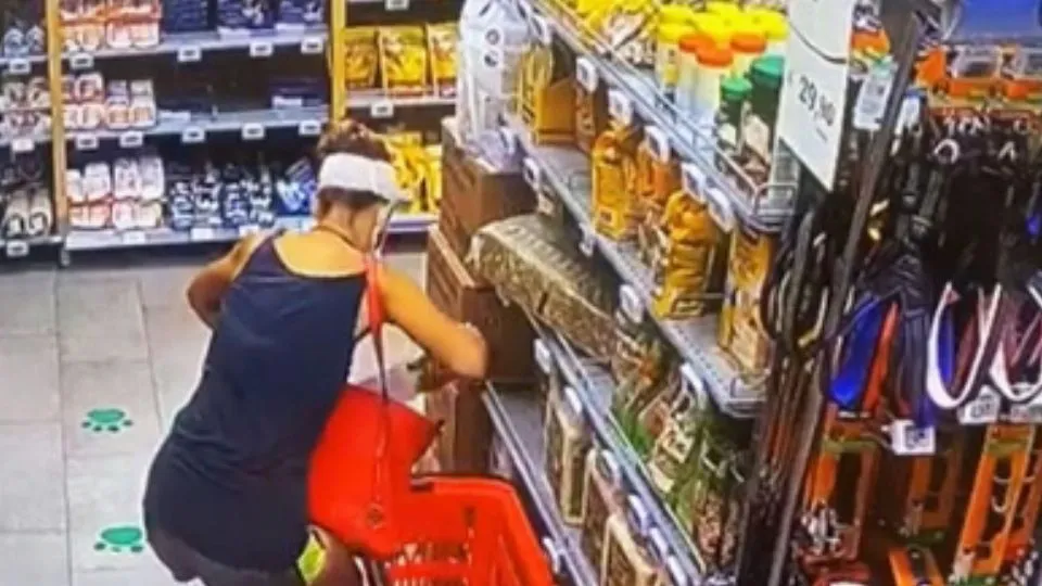la ladra in azione 
