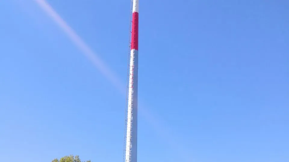 l’antenna a Sant’Andrea in Besanigo.