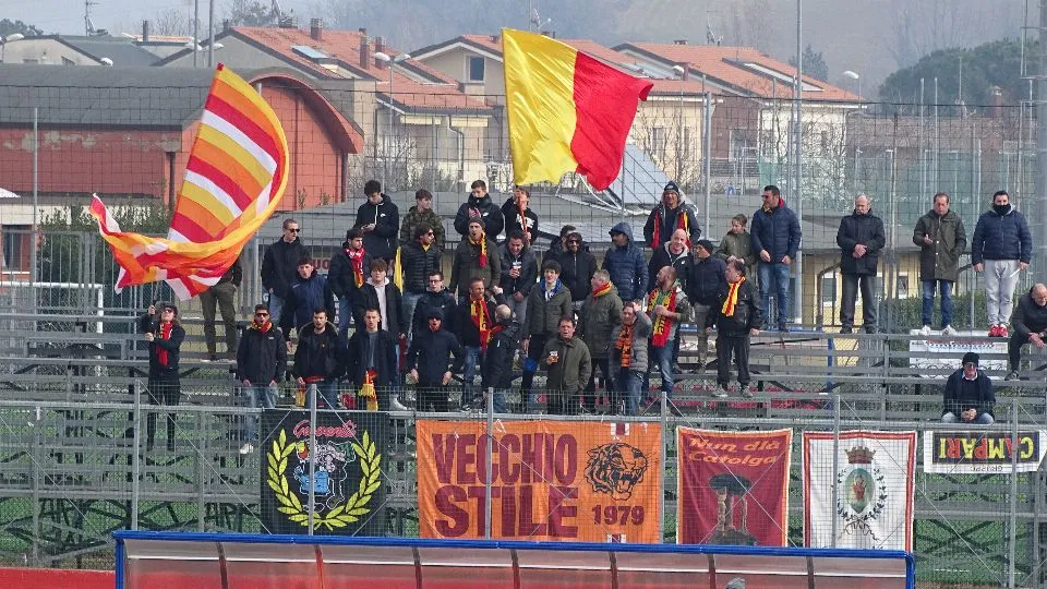 La curva del Cattolica Calcio
