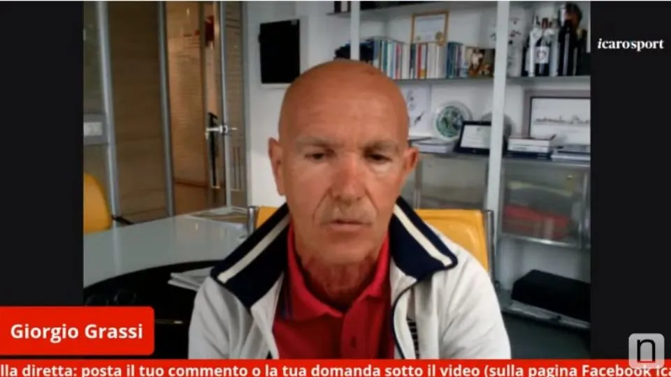 Giorgio Grassi in diretta sulla pagina Facebook Icaro Sport