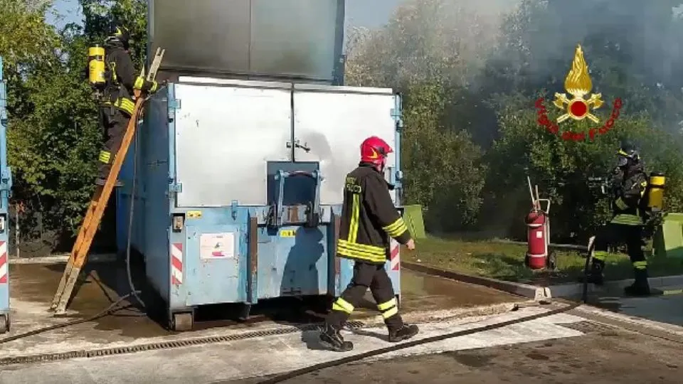 i Vigili del Fuoco sul posto
