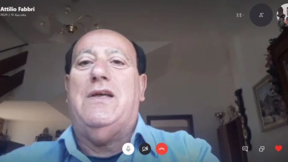 Attilio Fabbri in collegamento Skype