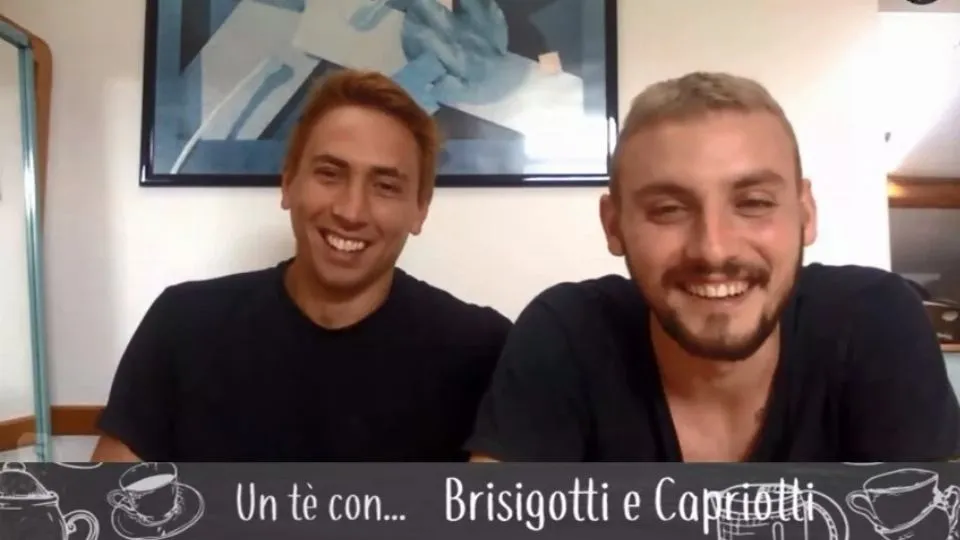 Filippo Capriotti e Alessandro Brisigotti in diretta Skype