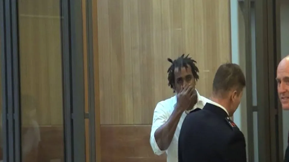 Edson Tavares in aula il giorno della sentenza
