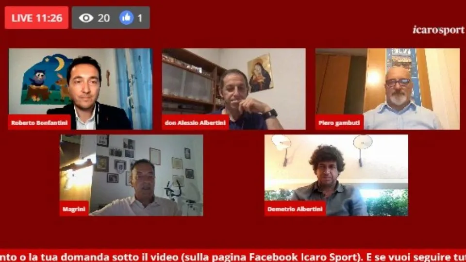 Un momento della diretta
