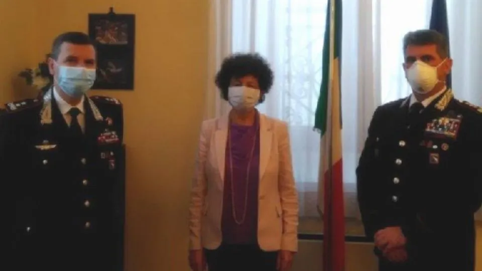 il Gen. Domizi, il Prefetto Camporota e il Col. Sportelli