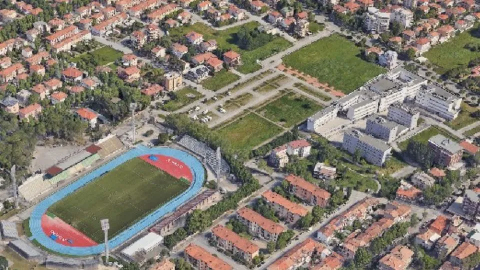 l’area dall’alto