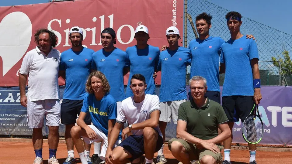La squadra di A1 del CT Massa Lombarda (foto Valter Cocchi)