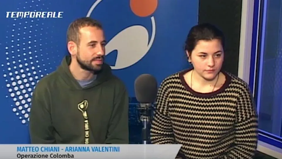 i due volontari di Operazione Colomba ospiti di Tempo Reale