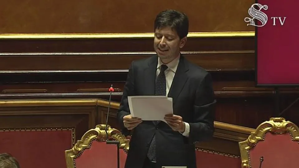 il ministro Speranza al Senato