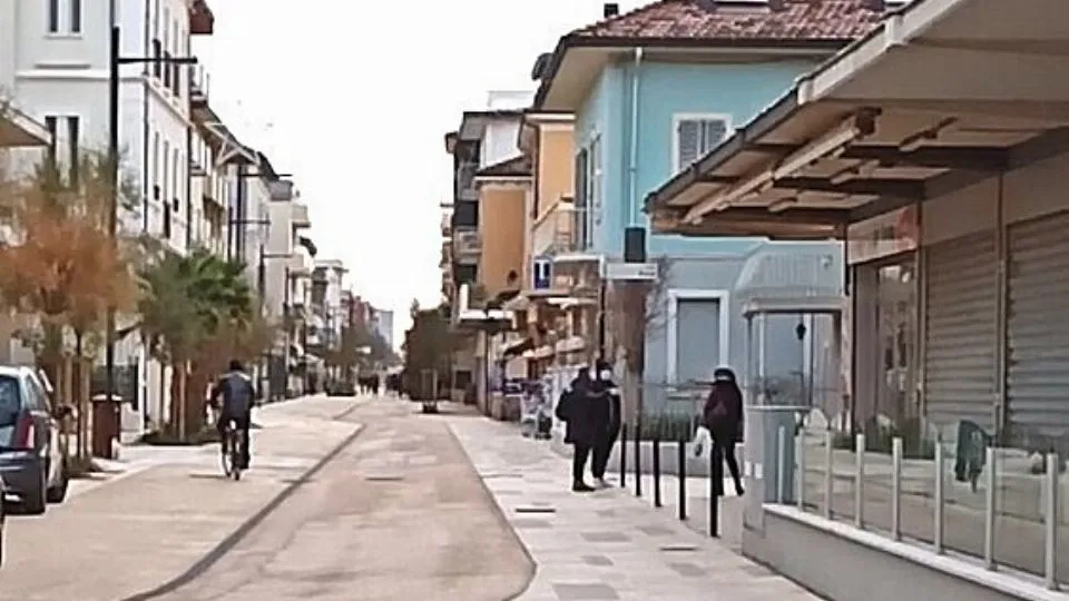 il lungomare di Viserba
