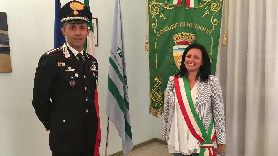 il colonnello La Mura e la sindaca Tosi

