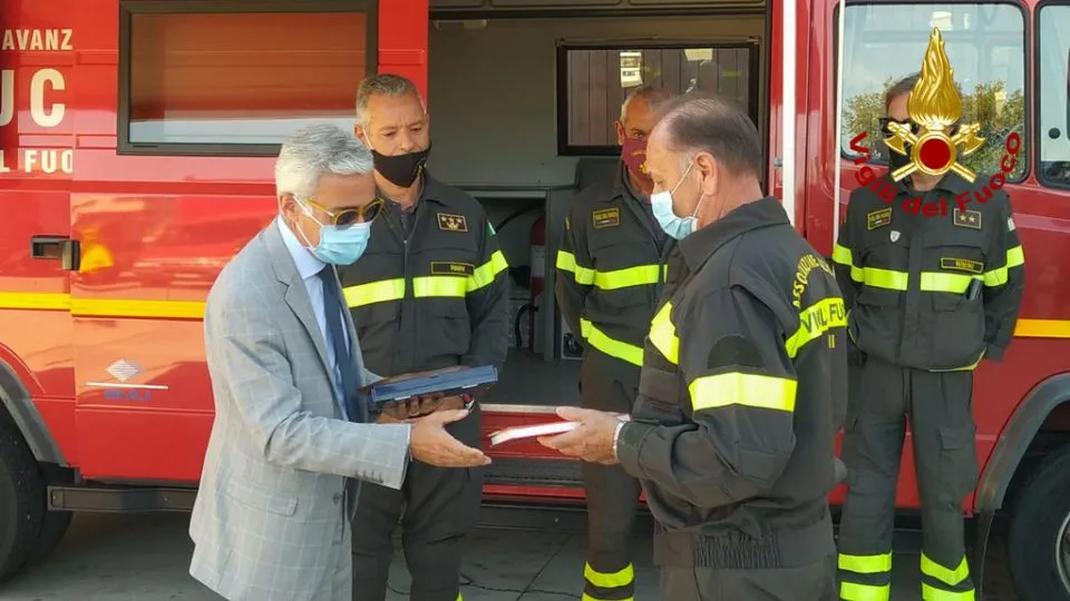 il prefetto Forlenza incontra i vigili del fuoco