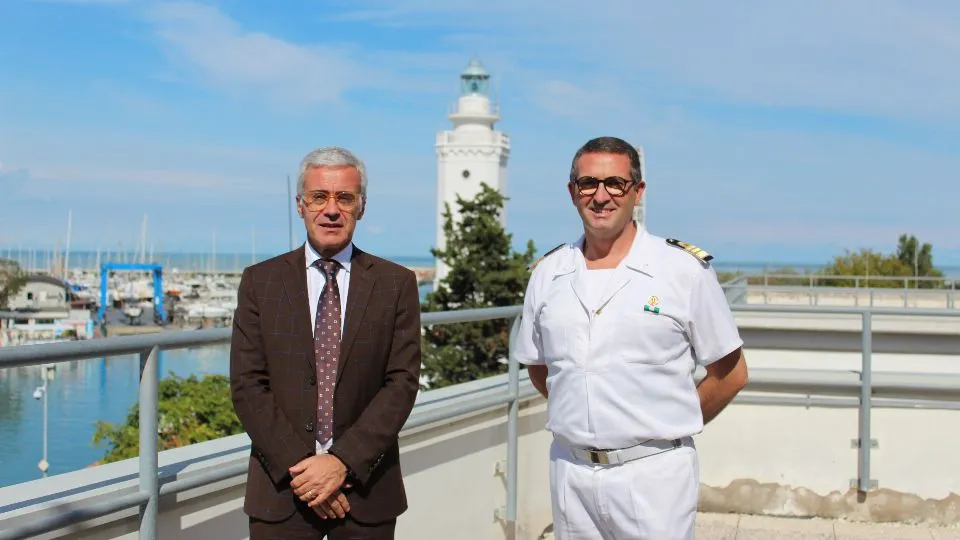 Il prefetto Forlenza e il capitano di Fregata Monaco