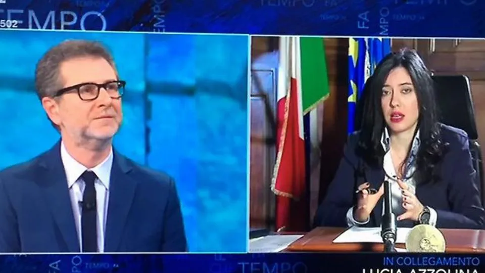 Fabio Fazio e il ministro Azzolina