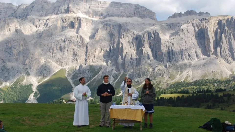 Don Giorgio in montagna