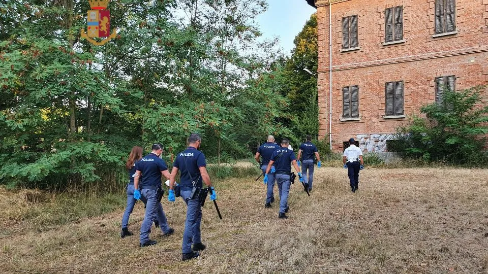 gli agenti sul posto